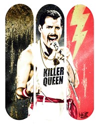 Killer Queen by Mr. Sly - Original Skate Board Collage sized 23x32 inches. Available from Whitewall Galleries